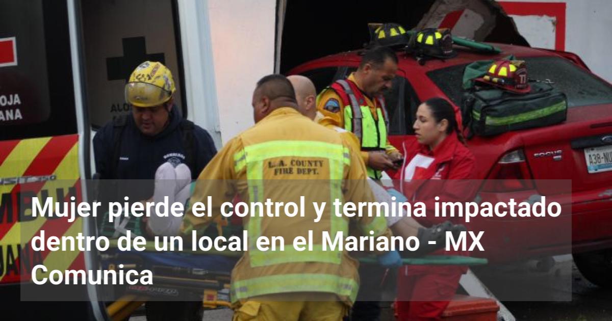 Mujer pierde el control y termina impactado dentro de un local en el ...